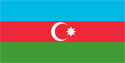 Azerbaijan Flag Medium