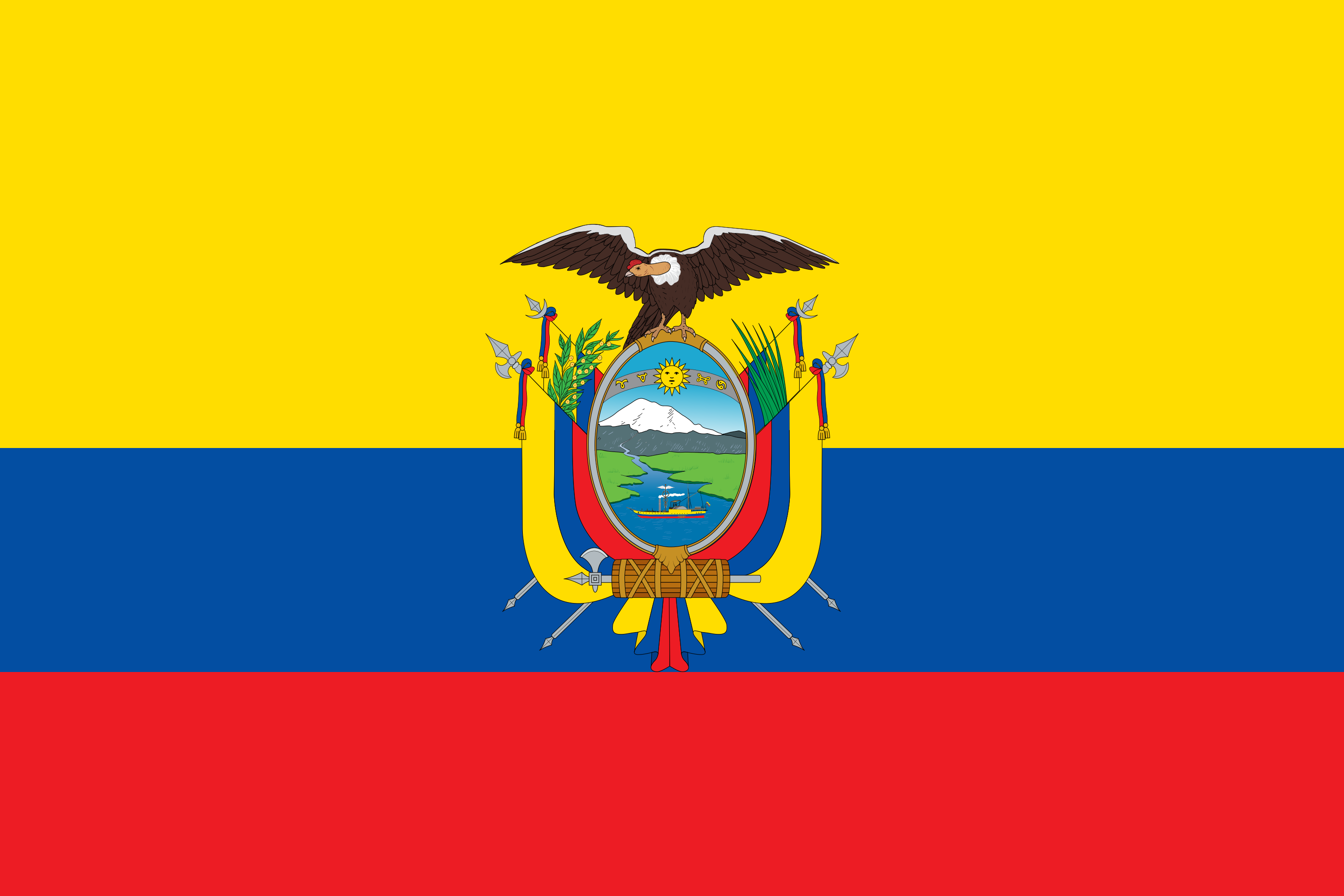 Ecuador Spatter Flag Ecuadorian Pride Bandera Ecuatoriano Hoodie Pullover