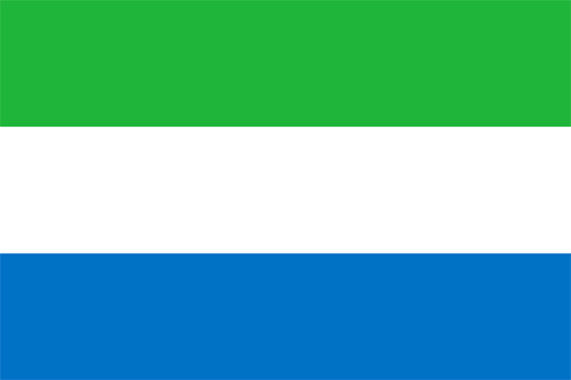 National Drapeau Sierra Leone Drapeau 3X2FT 5X3FT 6X4FT 8X5FT 100D Polyester Bannière 