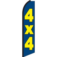 4x4 Swooper Feather Flag
