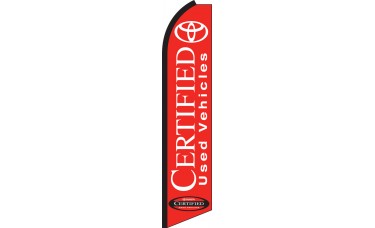 Toyota Certified (Red Background) Swooper Feather Flag