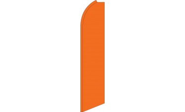 Solid Orange Swooper Feather Flag