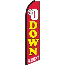 $0 Down Payment Swooper Feather Flag