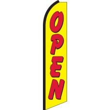 Open Yellow/Red Swooper Feather Flag