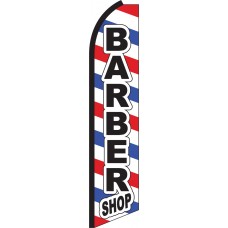 Barber Shop Swooper Feather Flag