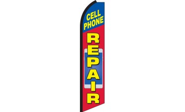 Four Full Sleeve Swooper Flags w/ Poles & Spikes CELL PHONE REPAIR Red Black White Four Full Sleeve Swooper Flags w/ Poles & Spikes CELL PHONE REPAIR Red Black White
