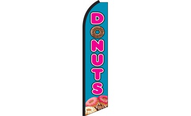 Donut  King Size  Swooper flag Sign  W/Complete Set 