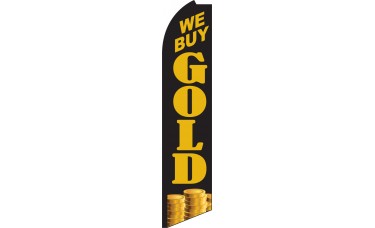 We Buy Gold Swooper Feather Flag