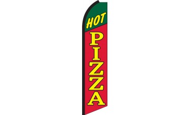 Hot Pizza Swooper Feather Flag