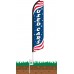 Used Cars Patriotic Swooper Feather Flag