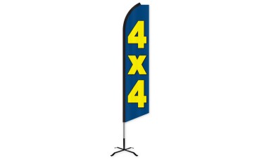 4x4 Swooper Feather Flag