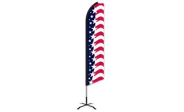 Star Spangled Banner Swooper Feather Flag