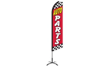Auto Parts Swooper Feather Flag