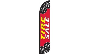 Tire Sale Wind-Free Feather Flag