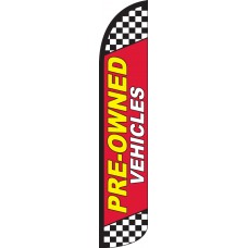 Pre-Owned Vehicles Red Wind-Free Feather Flag