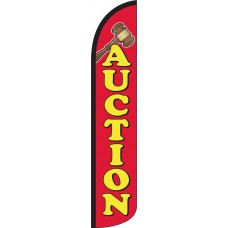 Auction Wind-Free Feather Flag