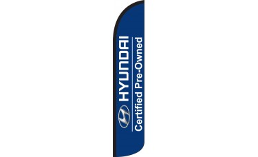 Hyundai Certified Wind-Free Feather Flag
