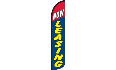 Now Leasing Wind-Free Feather Flag