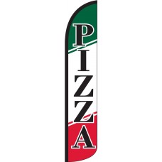 Pizza Wind-Free Feather Flag
