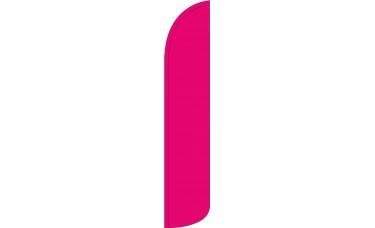 Solid Hot Pink Wind-Free Feather Flag