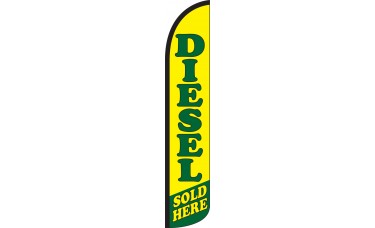 Diesel Sold Here Wind-Free Feather Flag