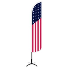 USA Wind-Free Feather Flag