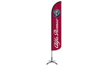 Alfa Romeo Wind-Free Feather Flag