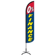 0% Finance Wind-Free Feather Flag
