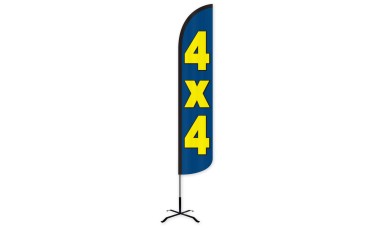 4x4 Wind-Free Feather Flag