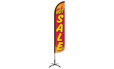 Hot Sale Wind-Free Feather Flag