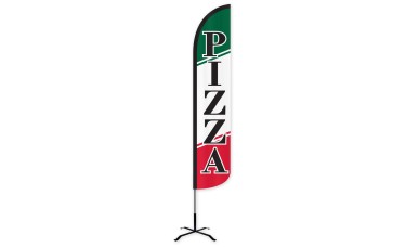 Pizza Wind-Free Feather Flag
