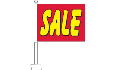 Sale (Red & Yellow) Car Flag