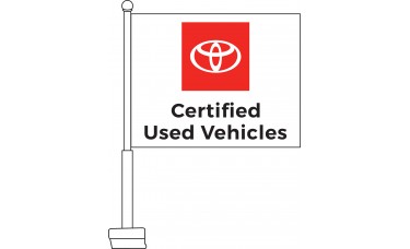 Toyota Certified Used Vehicles Car Flag