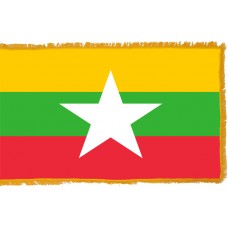 Myanmar Flag Indoor Polyester