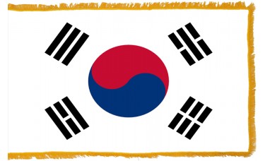 South Korea Flag Indoor Polyester