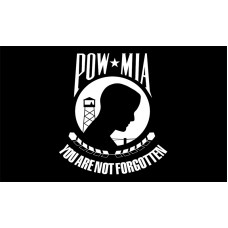 POW-MIA Flag Indoor Polyester (Single Sided)