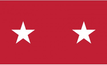 2 Star Army Major General Outdoor Flag