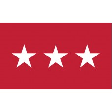 3 Star Army Lt. General Outdoor Flag