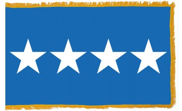 4 Star Air Force General Indoor Flag