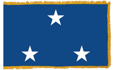 3 Star Seagoing Navy Vice Admiral Indoor Flag