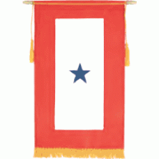 1 Star Service Banner - Blue Stars
