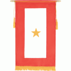 1 Star Service Banner - Gold Stars