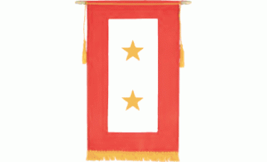 2 Star Service Banner - Gold Stars