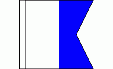 "A" (Alpha) Code of Signals Flag