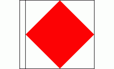 "F" (Foxtrot) Code of Signals Flag