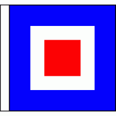 "W" (Whiskey) Code of Signals Flag