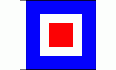 "W" (Whiskey) Code of Signals Flag