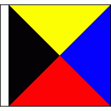 "Z" (Zulu) Code of Signals Flag