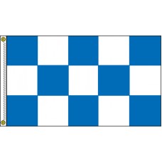 Checkered Blue/White 3' x 5' Flag Outdoor Nylon