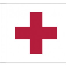 Motorcycle Racing Ambulance On Track Red Cross Flag